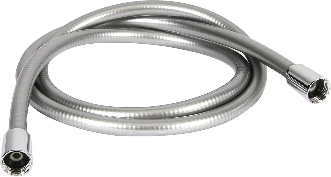Brauseschlauch silverline DN15-2000 mm silber-hochglänzend beidseitiger Drehwirbel Brauseschlauch silverline DN15-2000 mm silber-hochglänzend beidseitiger Drehwirbel