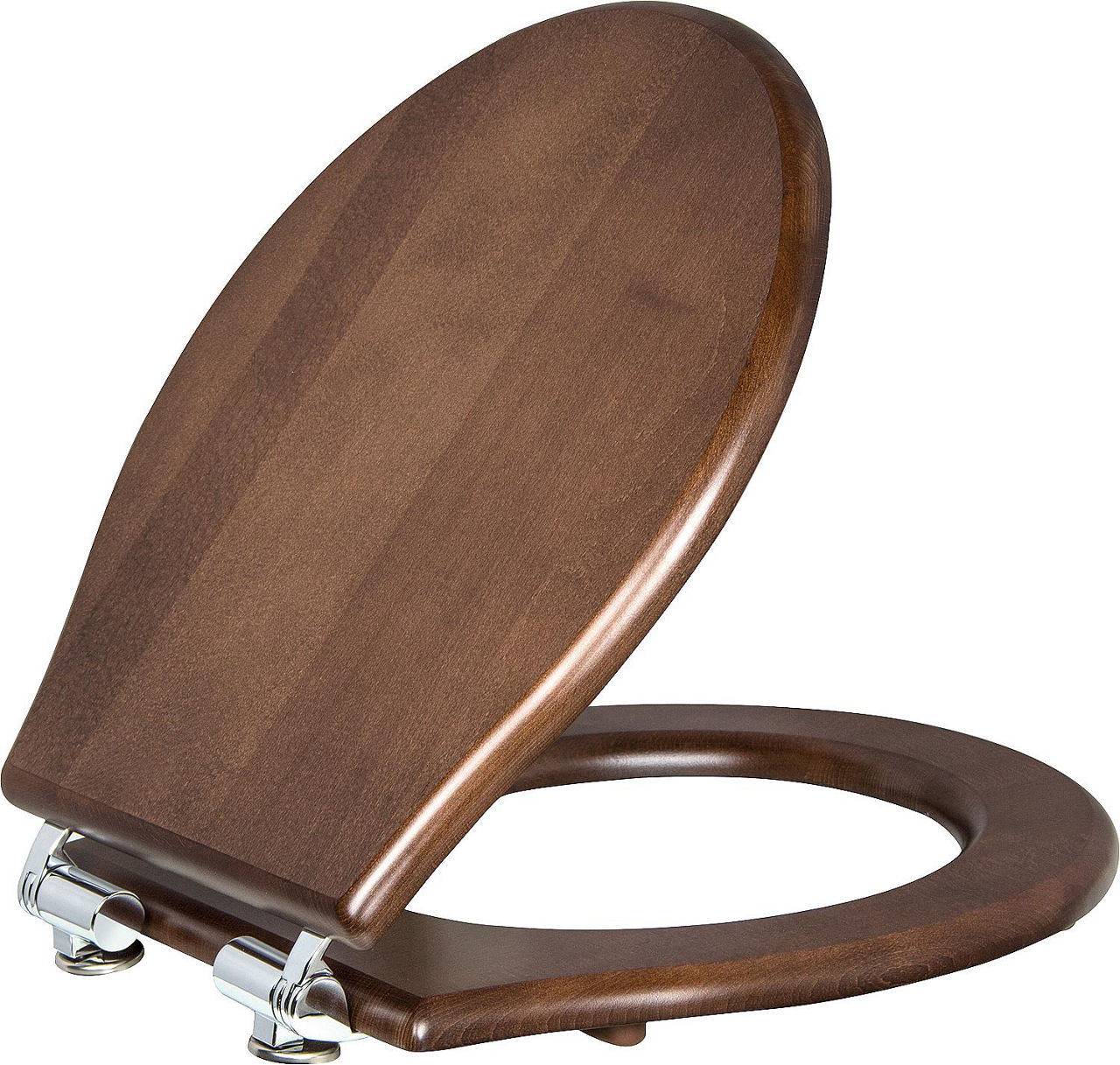 WC-Sitz JUBILÄUM Softclose aus Walnuss-Holz Edelstahlscharniere WC-Sitz JUBILÄUM Softclose aus Walnuss-Holz Edelstahlscharniere