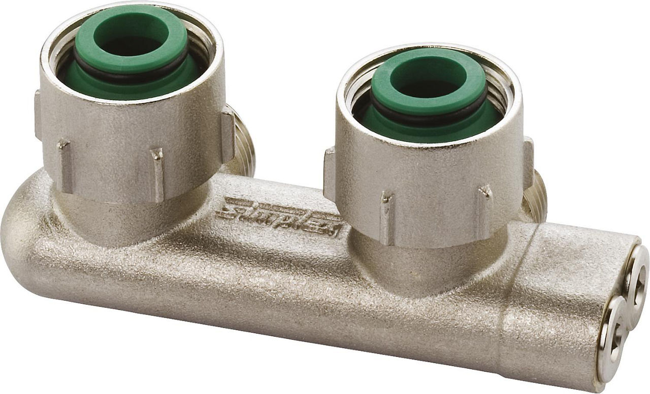Umlenkstück mit Absperrung Eckform für Anschluss an 3/4" Eurokonus Umlenkstück mit Absperrung Eckform für Anschluss an 3/4" Eurokonus