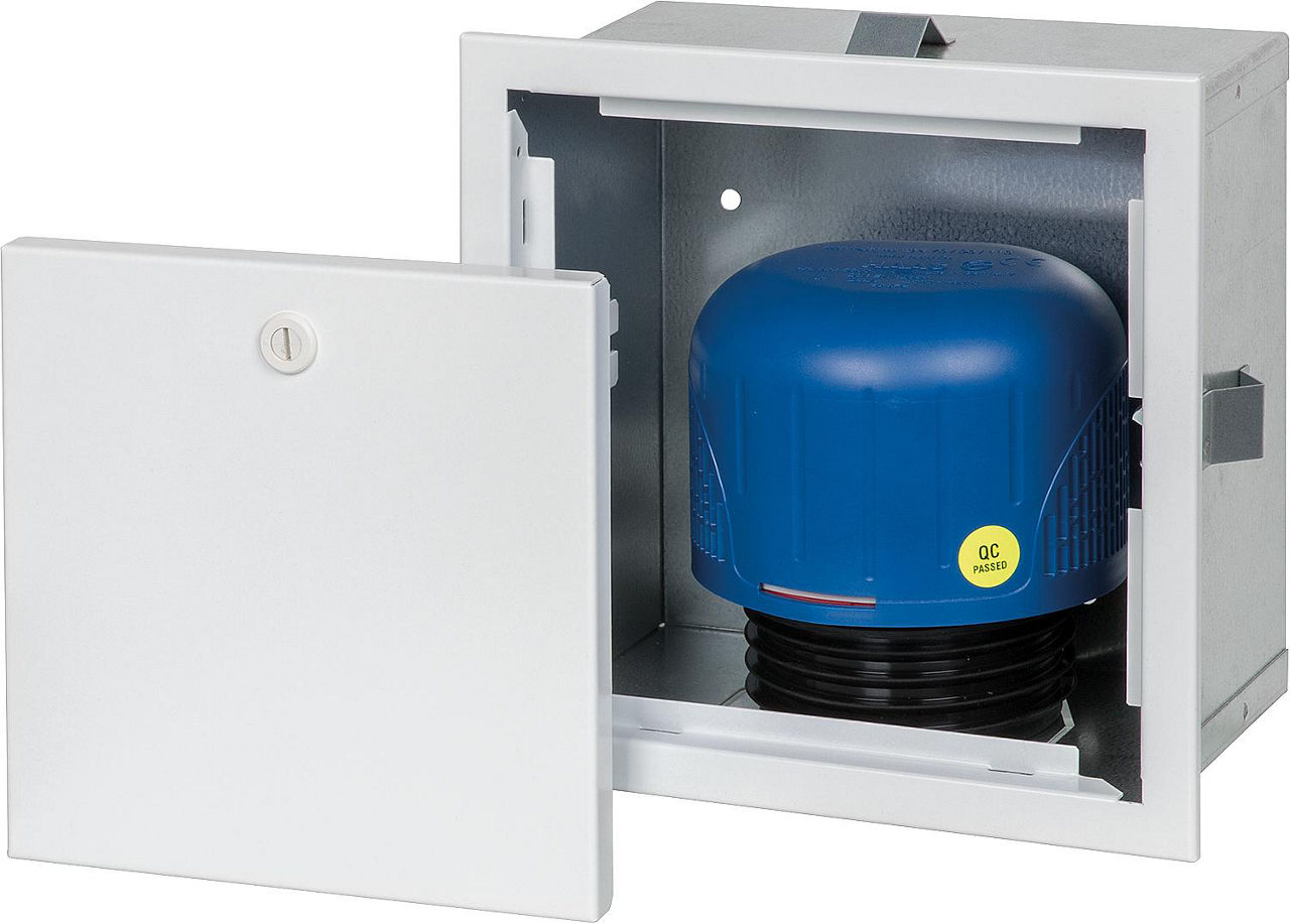Wandeinbaukasten groß mit Rohrbelüfter DN70/90/100