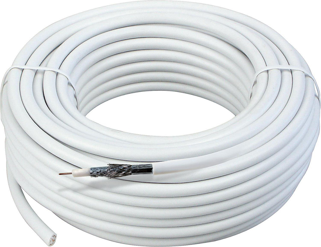 Koaxialkabel Schwaiger 110dB 7,0mm, Länge 40,0m