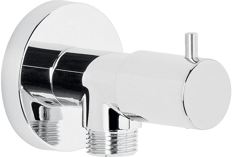 Wandanschlussbogen mit integrierter Absperrung DN15 (1/2'') chrom Wandanschlussbogen mit integrierter Absperrung DN15 (1/2'') chrom