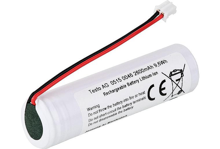 Ersatzakku Typ Li-Ion 3,7V 2600 mAh testo 0515 5046 Ersatzakku Typ Li-Ion 3,7V 2600 mAh testo 0515 5046