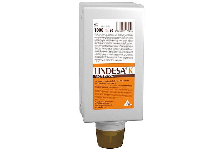 Hautschutz- und Pflegecreme GREVEN LINDESA Professional Kamille 1l Varioflasche