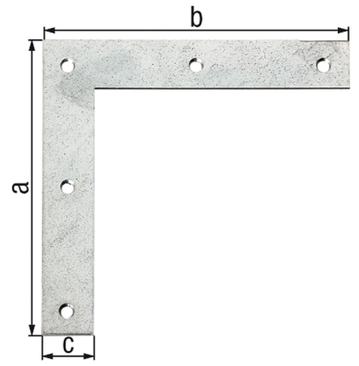 Eckwinkel, 120x120x20mm, sendzimirverzinkt Eckwinkel, 120x120x20mm, sendzimirverzinkt