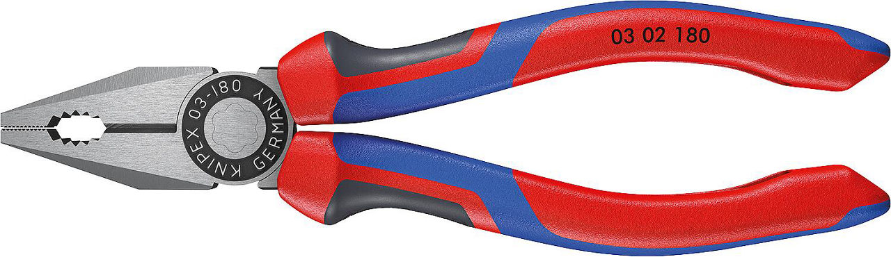 Kombizange KNIPEX® poliert mit Mehrkomponenten-Griff, Länge (mm): 200 Kombizange KNIPEX® poliert mit Mehrkomponenten-Griff, Länge (mm): 200