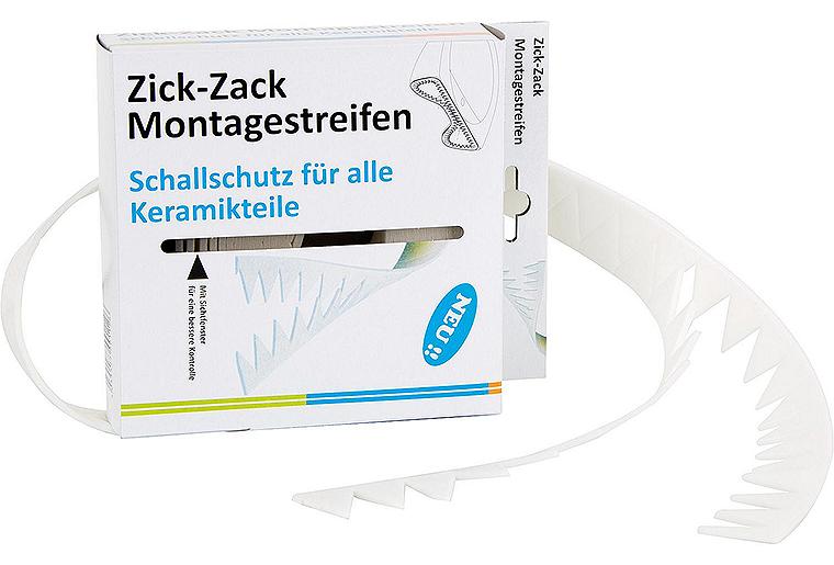 Zick Zack Montagestreifen Länge 9m