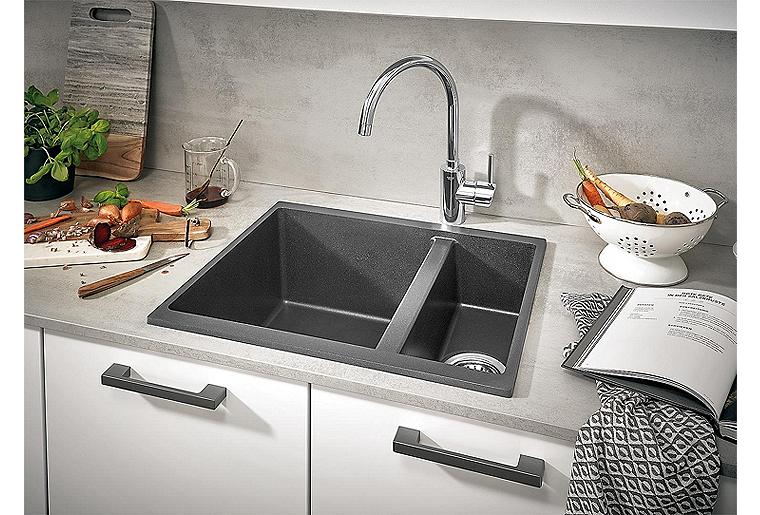 Spültischmischer Grohe Concetto Schwenkauslauf Ausladung 224 mm chrom