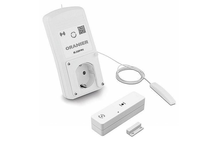 Unterdruckwächter-System-Set Oranier Funkempfänger-Zwischenstecker und Fensterkontaktschalter