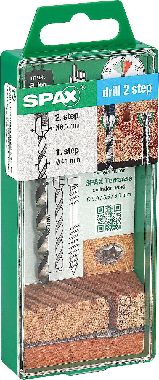 Bohrsenker SPAX® Bohrung 4,1 mm und 6,5 mm Senkung Bohrsenker SPAX® Bohrung 4,1 mm und 6,5 mm Senkung