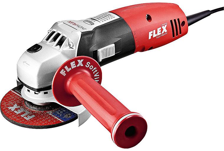 Winkelschleifer FLEX LE 14-7 125 INOX und Spezialgetriebe, 1400 W