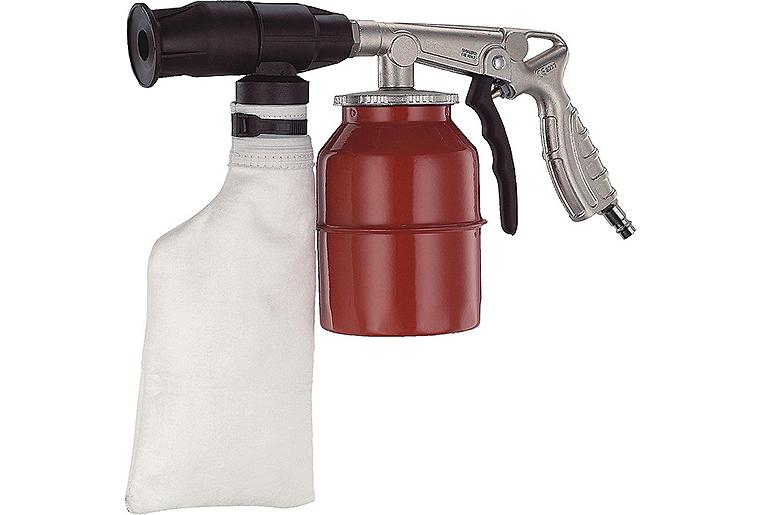 Sandstrahlpistole AEROTEC® staubfreie Ausführung mit 4 Vorsatzdüsen + Armaturen Sandstrahlpistole AEROTEC® staubfreie Ausführung mit 4 Vorsatzdüsen + Armaturen