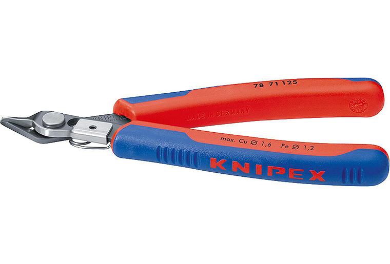 Electronic Super-Knips 64HRC Spezial-Werkzeugstahl brüniert mit Drahtklemme Länge 125mm Electronic Super-Knips 64HRC Spezial-Werkzeugstahl brüniert mit Drahtklemme Länge 125mm