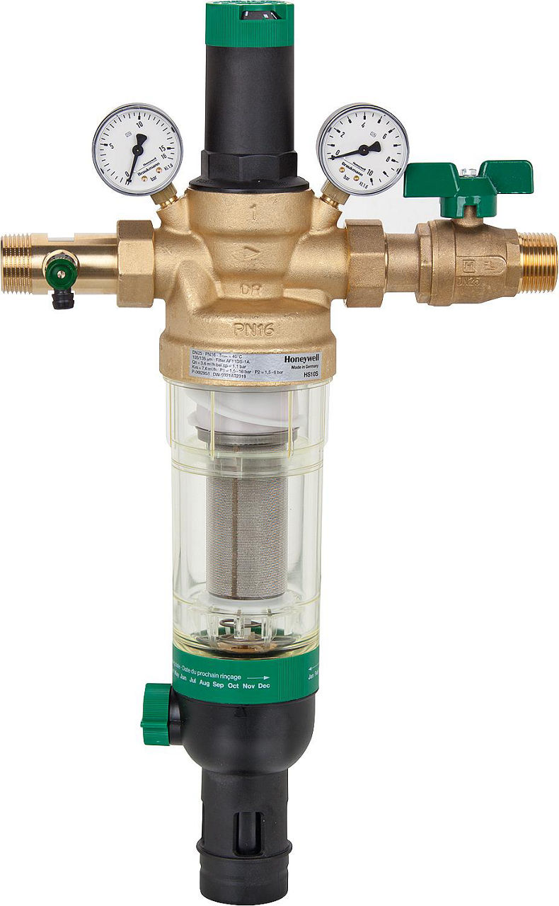 Braukmann Hauswasser-Station Typ HS 10 S-1"AA Gewindetülle rück/ausspülb.m.Einstellskala (W2)