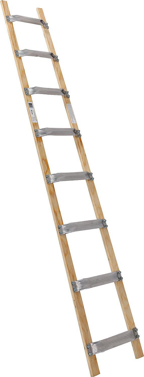 Sprossen Dach-Auflegeleiter Siedra Holz/Alu 1x8 Sprossen, 1110208 Sprossen Dach-Auflegeleiter Siedra Holz/Alu 1x8 Sprossen, 1110208