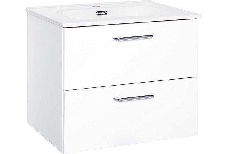 WTU+Keramik-WT NOA, weiß Hochglanz, 2 Auszüge, 605x515x470mm WTU+Keramik-WT NOA, weiß Hochglanz, 2 Auszüge, 605x515x470mm