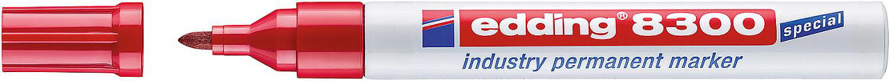 Permanentmarker Industrie Edding 8300 rot