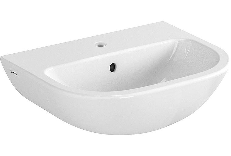 Handwaschbecken VitrA S20 450x355mm, weiß, mit Überlauf 1 Hahnloch mittig Handwaschbecken VitrA S20 450x355mm, weiß, mit Überlauf 1 Hahnloch mittig