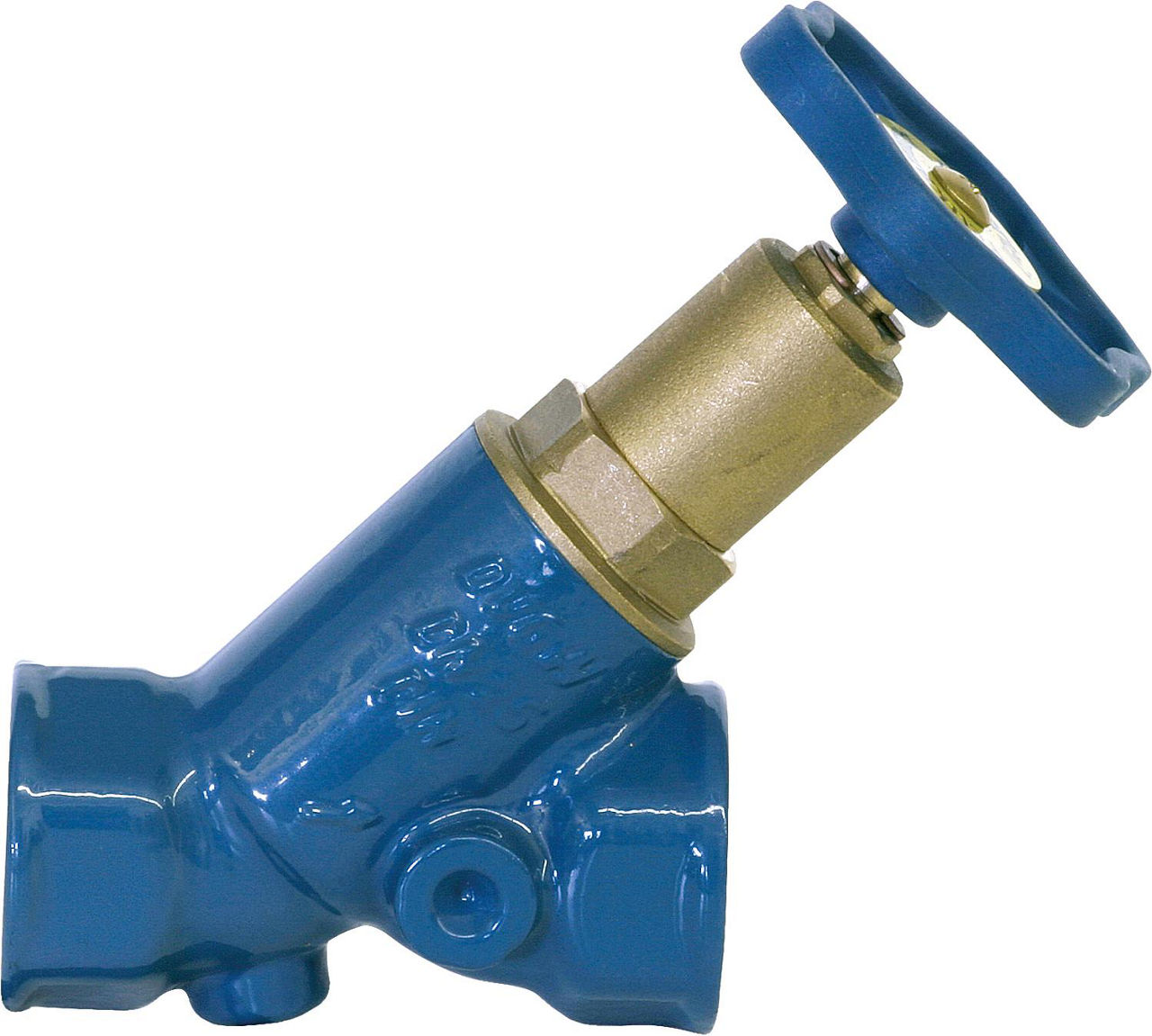 Blue-t Schrägsitzv.DN15/1/2" nichtsteigender Spindel IG x IG/ohne Entleerung Blue-t Schrägsitzv.DN15/1/2" nichtsteigender Spindel IG x IG/ohne Entleerung
