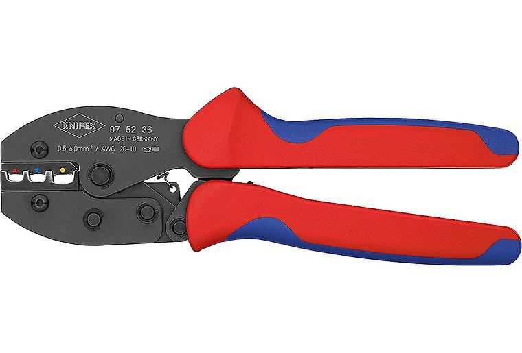 Crimp-Hebelzange für isolierte Kabelschuhe von 0.5 - 6 qmm Crimp-Hebelzange für isolierte Kabelschuhe von 0.5 - 6 qmm