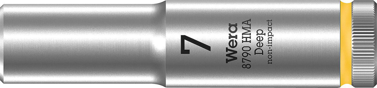 Außensechskant-Steckschlüsseleinsatz Wera 8790 HMA Deep mit 1/4"-Antrieb, metrisch, lang, SW 7,0 x 50 mm Außensechskant-Steckschlüsseleinsatz Wera 8790 HMA Deep mit 1/4"-Antrieb, metrisch, lang, SW 7,0 x 50 mm