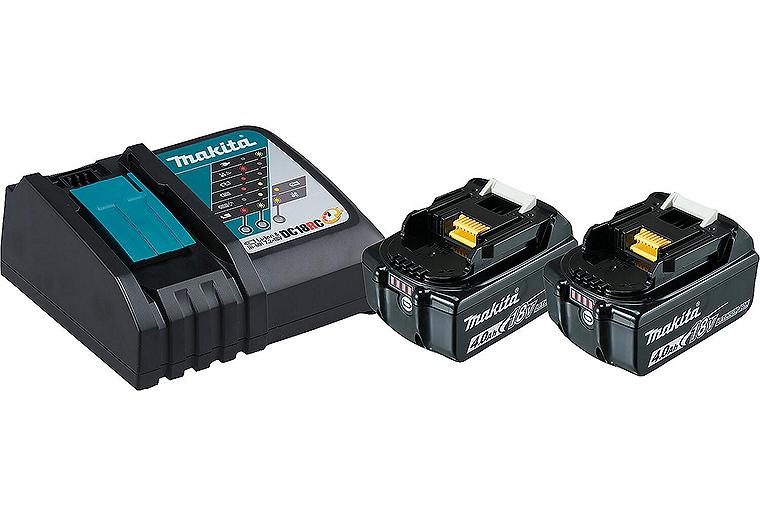 Akku-Set MAKITA 18V 2x 4,0 Ah Li-Ion Akkus und ein Ladegerät 197490-7