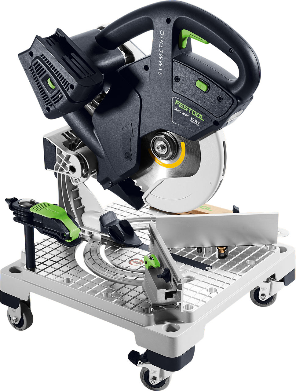Akku-Leistensäge Festool SYMMETRIC SYMC 70 4,0 EBI-Plus, 2x 18 V mit 2x 4,0 Ah Akkus und Ladegerät Akku-Leistensäge Festool SYMMETRIC SYMC 70 4,0 EBI-Plus, 2x 18 V mit 2x 4,0 Ah Akkus und Ladegerät