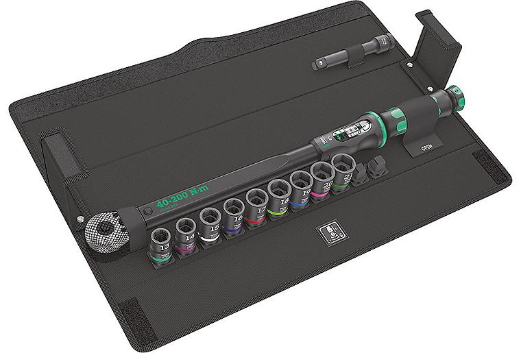Drehmomentschlüssel-Set WERA 11-teilig 1/2" 40-200 Nm