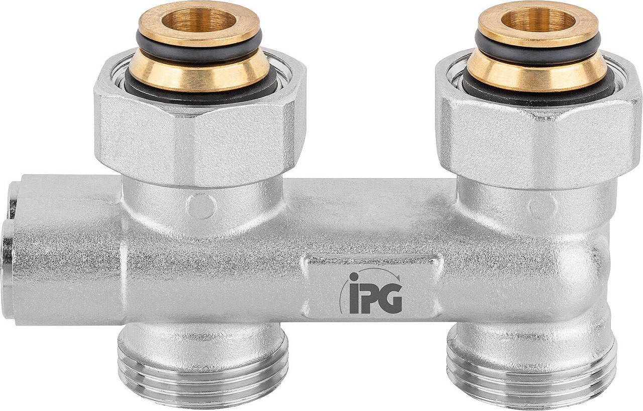 Umlenkstück Durchgangform DN 20 (3/4") mit Eurokonus-Einlegeteil, absperrbar Umlenkstück Durchgangform DN 20 (3/4") mit Eurokonus-Einlegeteil, absperrbar