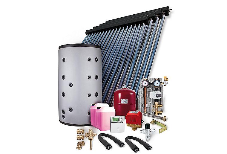 Solarpaket HP 22 Aufdachmontage 14,44m² mit Hygienespeicher 800L, 2WT Solarpaket HP 22 Aufdachmontage 14,44m² mit Hygienespeicher 800L, 2WT