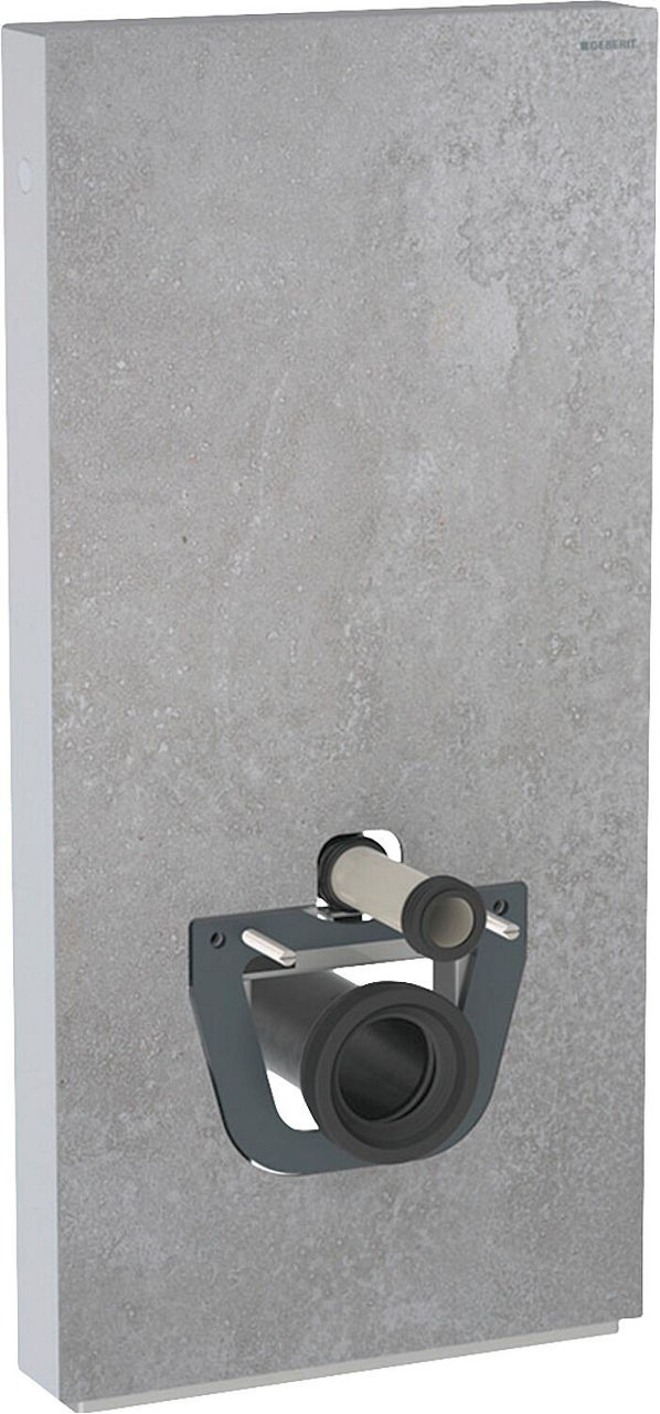 GEBERIT Monolith Plus Sanitärmodul für Wand-WC 114cm, Steinzeug Betonoptik/Aluminium
