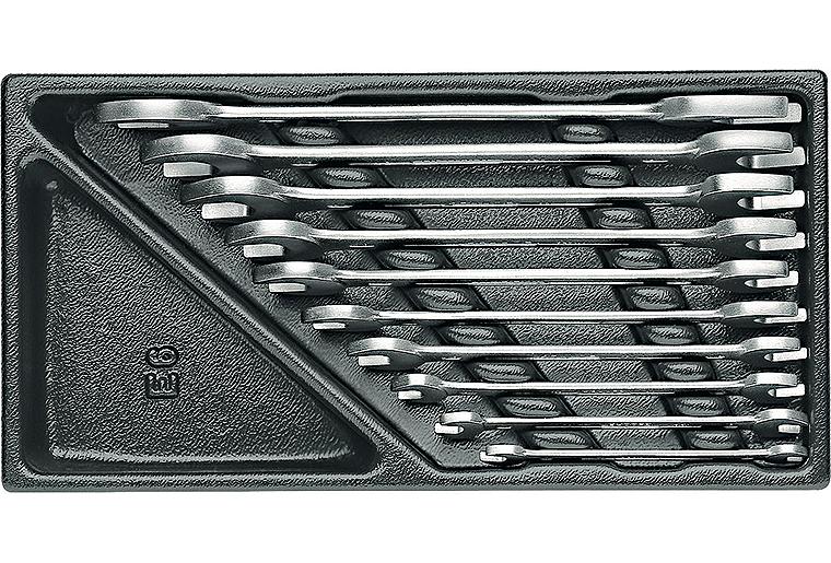 Doppelmaulschlüsselsatz GEDORE 10-teilig in ABS-Kunststoff Modul