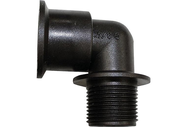 Bogen 90° Kunststoff IG 3/4" x AG 3/4" Bogen 90° Kunststoff IG 3/4" x AG 3/4"