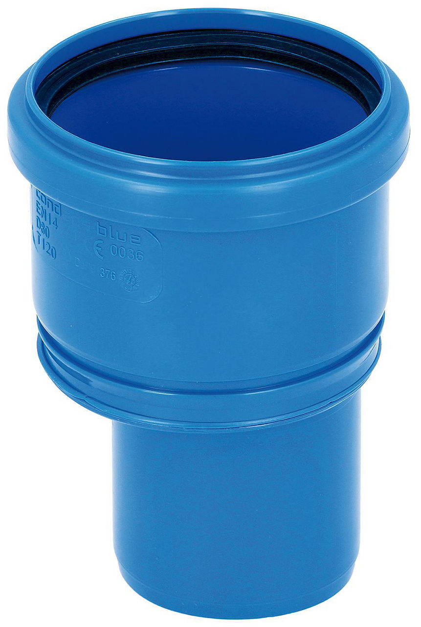 CondensBlue Erweiterung exzentrisch, einwandig DN 60 x DN 80 CondensBlue Erweiterung exzentrisch, einwandig DN 60 x DN 80