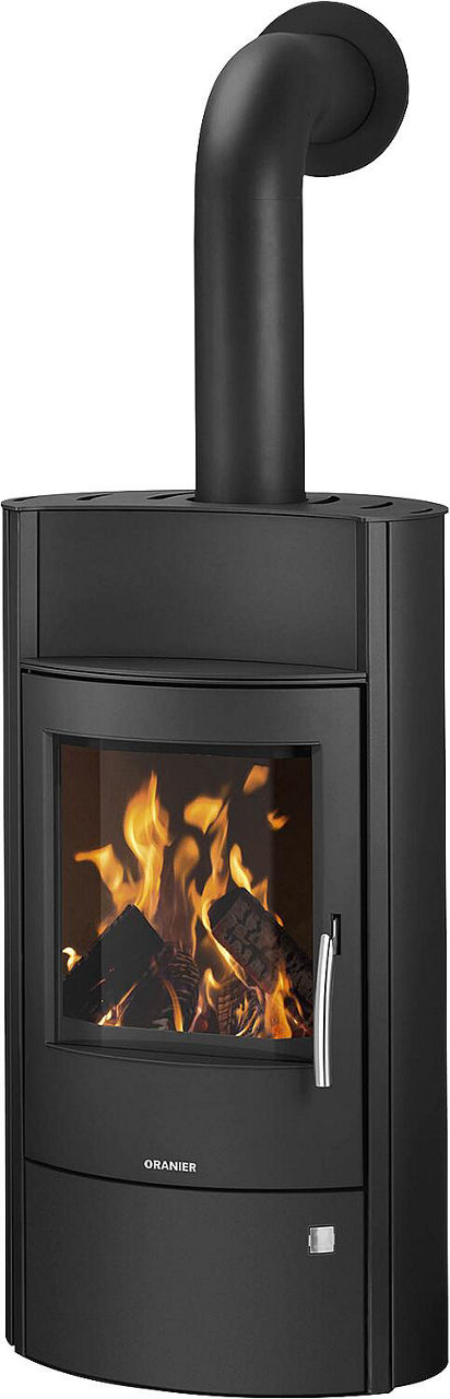 Kaminofen Oranier Pori Aqua 10KW mit Wasser-Wärmetauscher, Stahl Schwarz, Korpus Stahl schwarz Kaminofen Oranier Pori Aqua 10KW mit Wasser-Wärmetauscher, Stahl Schwarz, Korpus Stahl schwarz