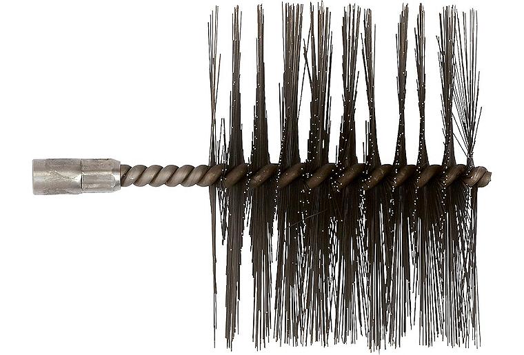 Heizkesselbürste mit IG M10, Gussstahldraht, passend für Buderus Gusskessel