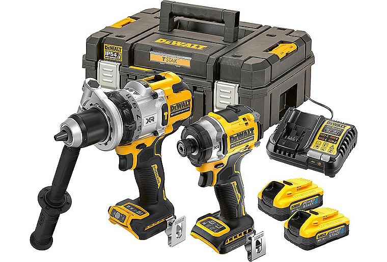 Akku-Set Dewalt DCK2200H2T-QW, 2-teilig, 18 V mit 2x 5,0 Ah Powerstack Akku und Ladegerät