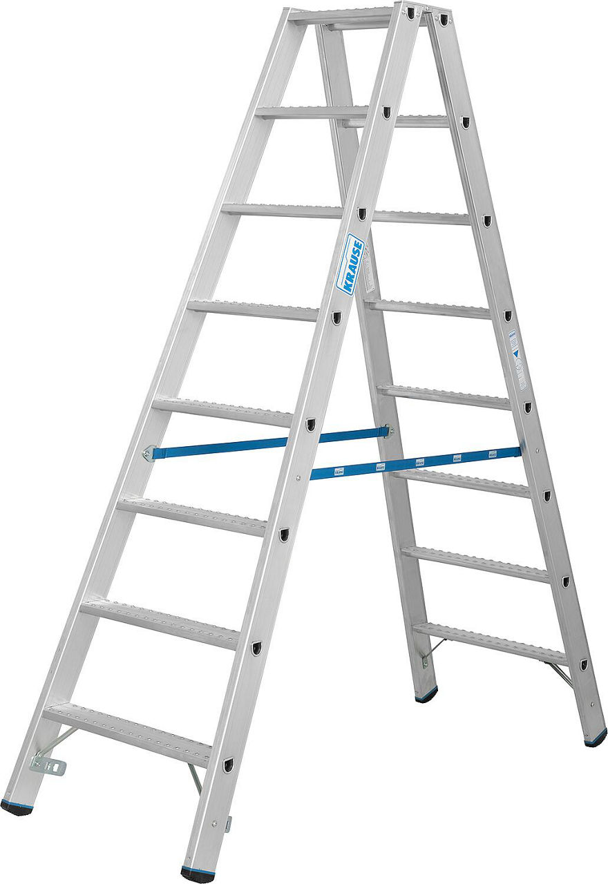 Doppelleiter Krause Stabilo 2x8 rutschhemmende Stufen Doppelleiter Krause Stabilo 2x8 rutschhemmende Stufen