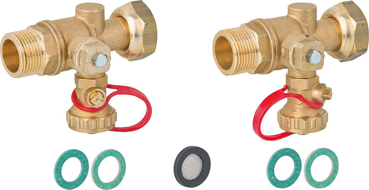 Spül- und Absperr-Set DN20(3/4") für Plattenwärmetauscher Spül- und Absperr-Set DN20(3/4") für Plattenwärmetauscher