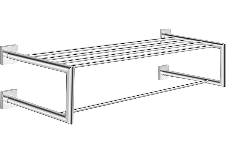 Handtuchablage Elean 150x637x230 mm Messing verchromt