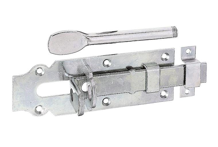 Stalltür-Schlossriegel, mit Schlaufe 160mm, galvanisch verzinkt, dickschichtpassiviert Stalltür-Schlossriegel, mit Schlaufe 160mm, galvanisch verzinkt, dickschichtpassiviert