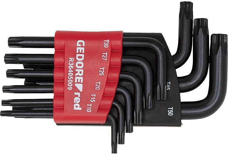 Winkelschraubendrehersatz GEDORE red 9-teilig, kurz Torx Winkelschraubendrehersatz GEDORE red 9-teilig, kurz Torx