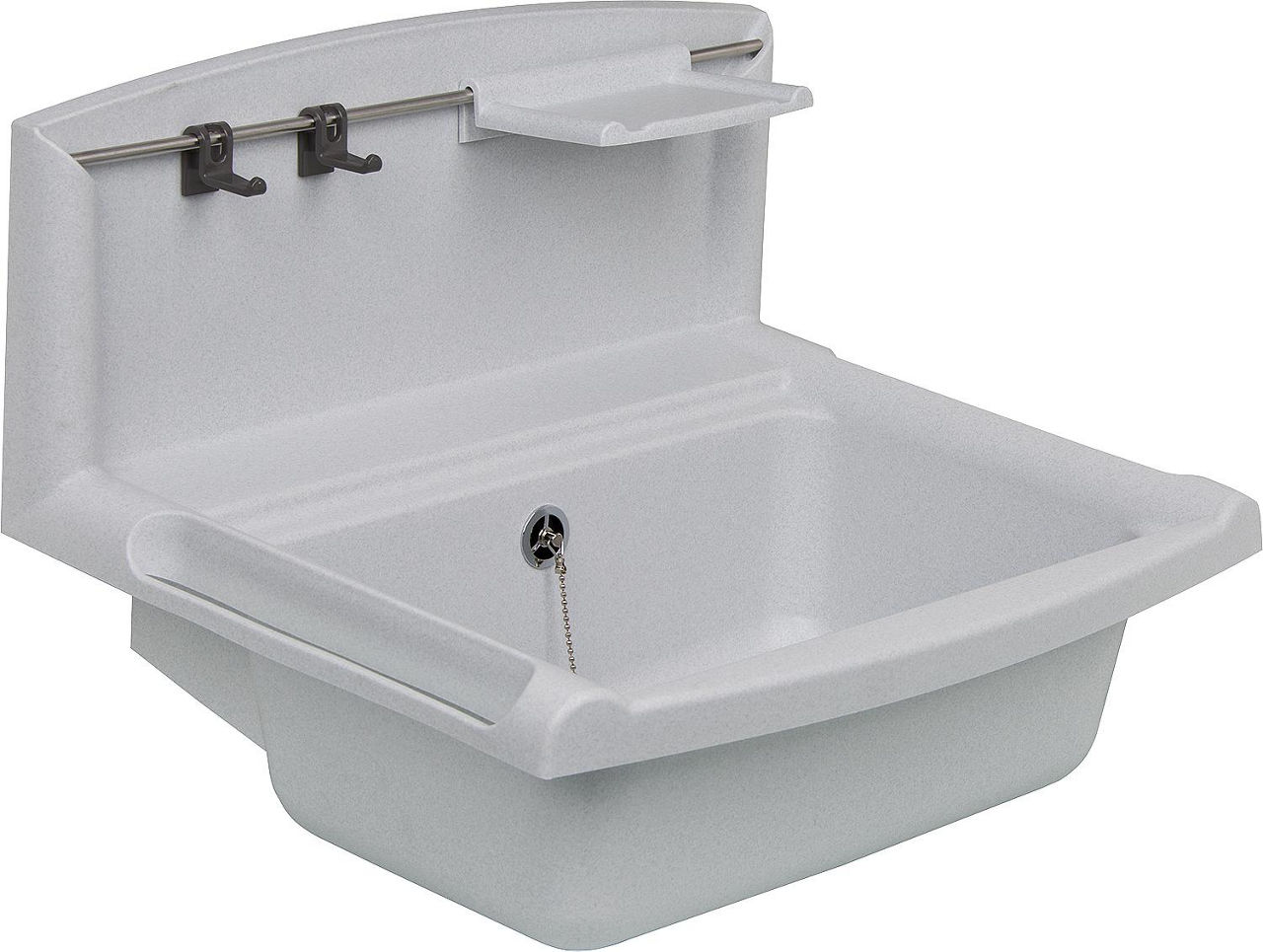 Funktionsbecken abu multiset, Kunststoff, Farbe granit, mit Ablaufgarnitur DN40(11/2") Funktionsbecken abu multiset, Kunststoff, Farbe granit, mit Ablaufgarnitur DN40(11/2")