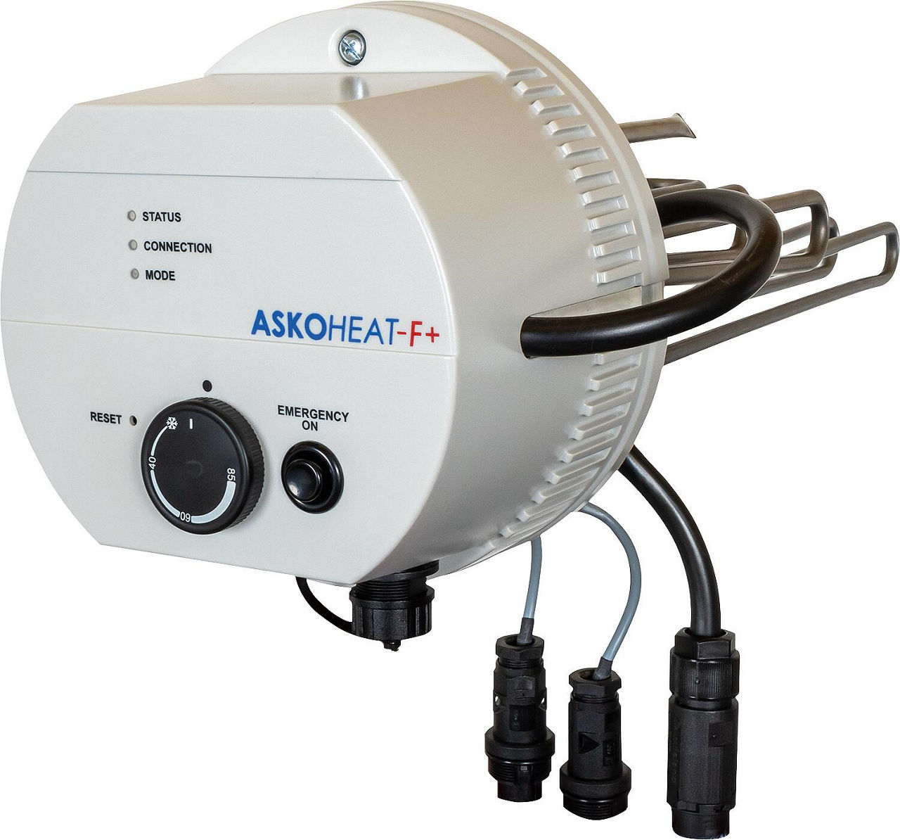 Flanschheizkörper ASKOHEAT AHFR-BI-plus, 5,8kW, 400V, 7-stufig, Ø 180 mm