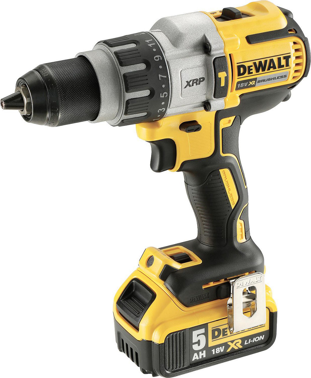 Akku-Schlagbohrschrauber DeWALT 18V DCD996P2 mit 2x 5,0 Ah Akkus und Ladegerät Akku-Schlagbohrschrauber DeWALT 18V DCD996P2 mit 2x 5,0 Ah Akkus und Ladegerät