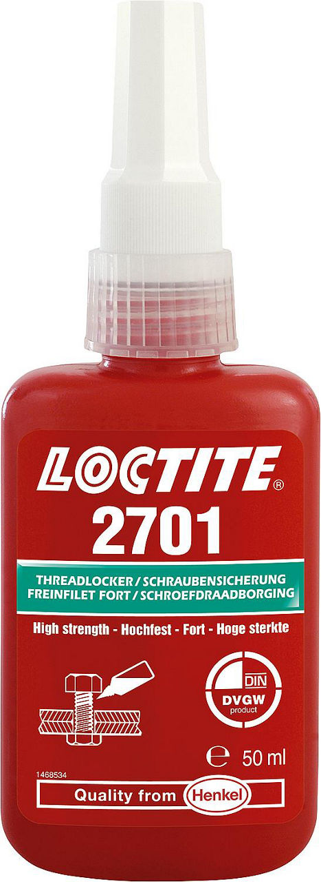 Schraubensicherung hochfest (DVGW) LOCTITE 2701, 50ml Dosierflasche