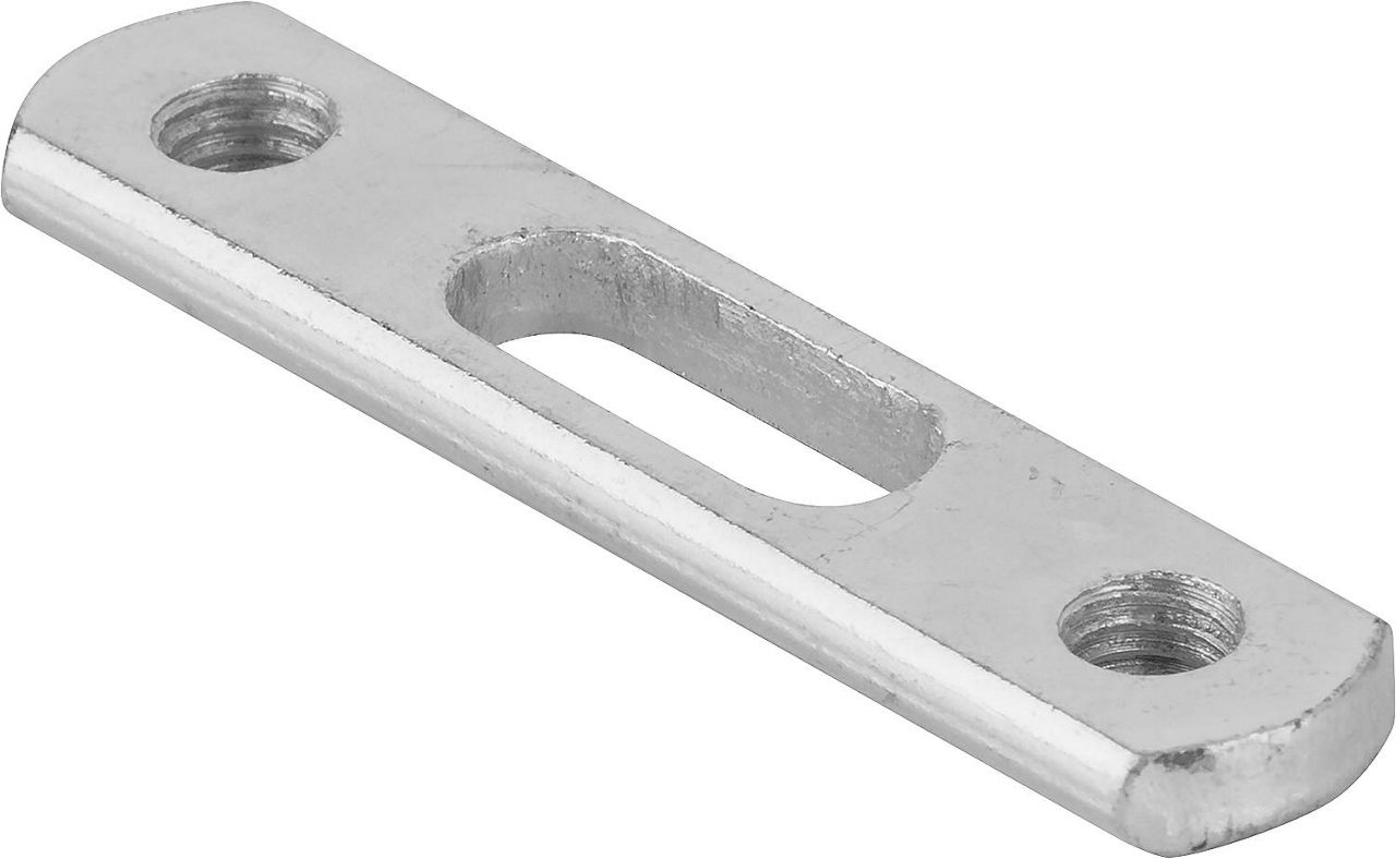 Doppelbefestigungsplatten Achsmaß 55mm, M8, Stahl verz.