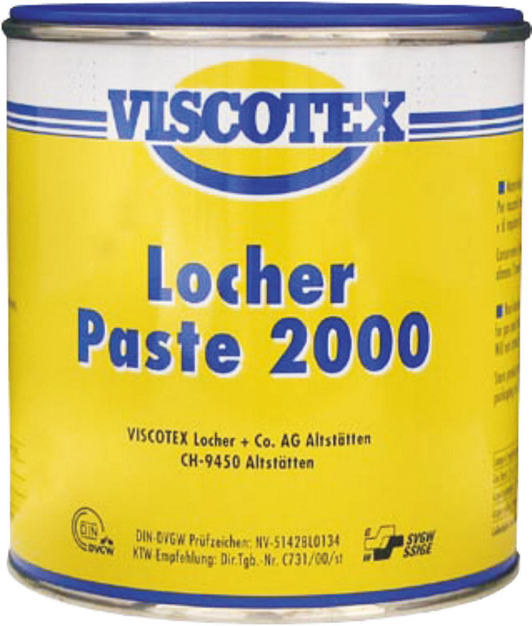 Locher-Paste 2000/950g Dose Dichtungspaste für Gas/Wasser DVGW in Verwendung mit Hanf Locher-Paste 2000/950g Dose Dichtungspaste für Gas/Wasser DVGW in Verwendung mit Hanf