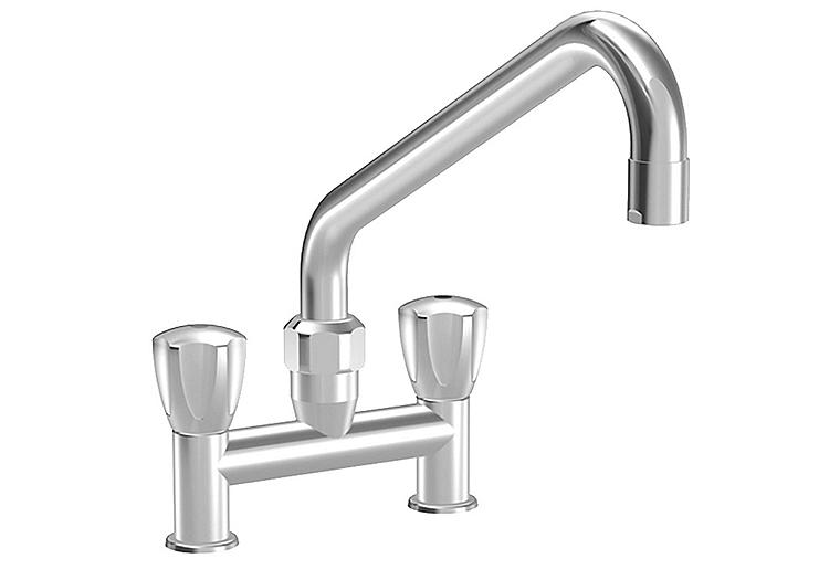 Zweigriff-Spültischmischer KWC Gastro Ausladung 300 mm