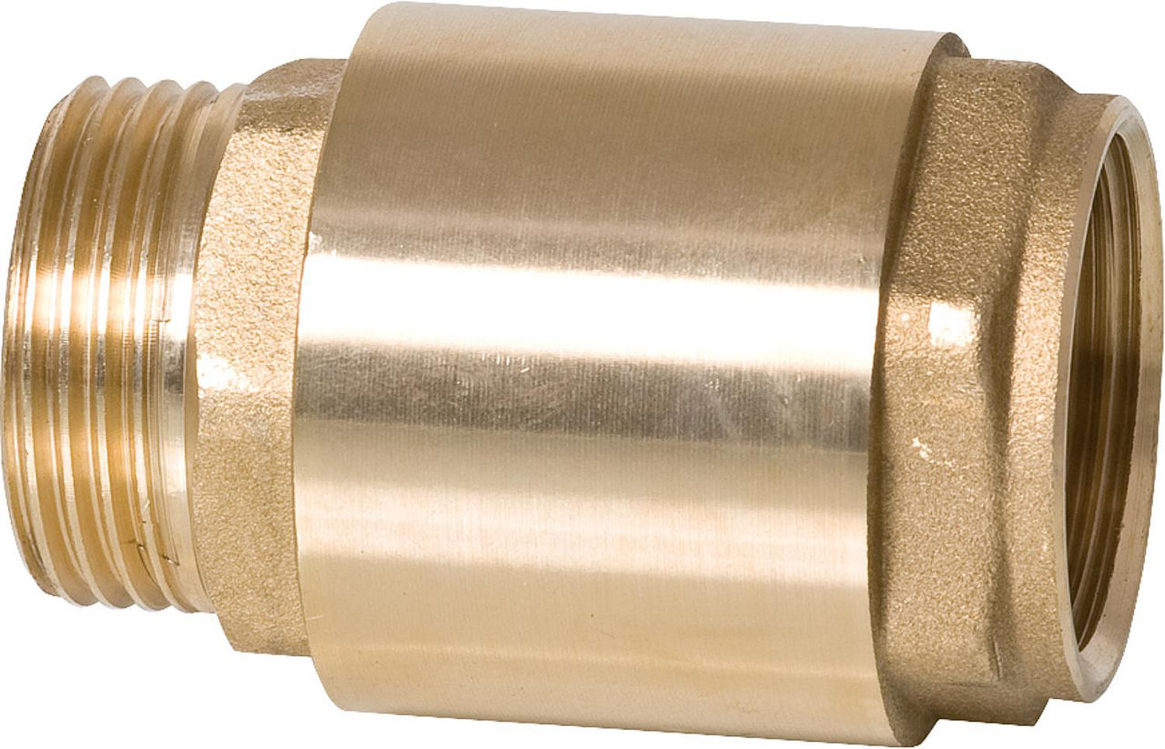 Rückschlagventil aus Messing mit AG 3/8" X IG 3/8" Typ 7 Durchfluss AG zu IG